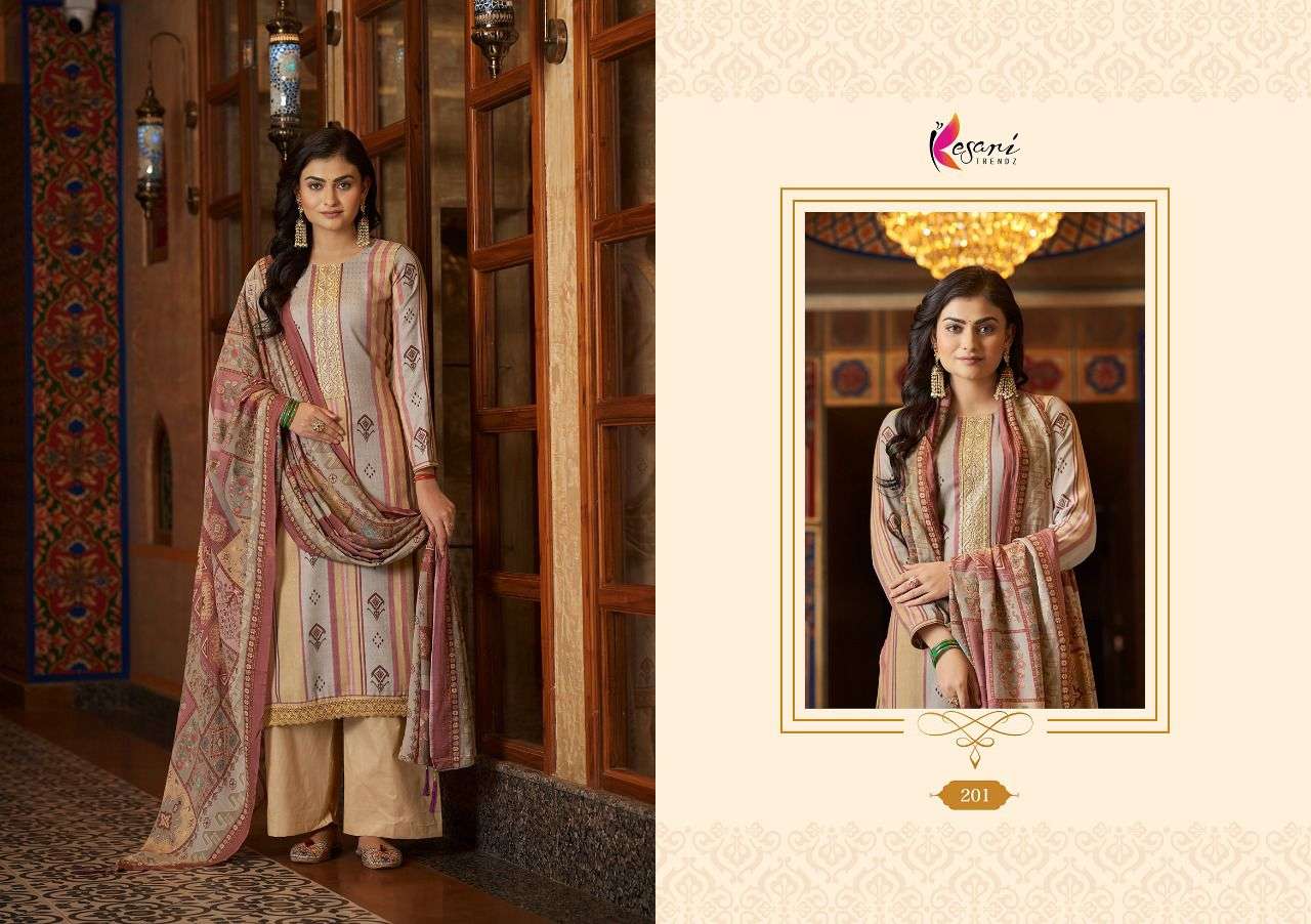 PAK LIBAS BY KESARI TRENDZ 201 TO 208 SERIES BEAUTIFUL SUITS COLORFUL STYLISH FANCY CASUAL WEAR & ETHNIC WEAR PASHMINA PRINT DRESSES AT WHOLESALE PRICE