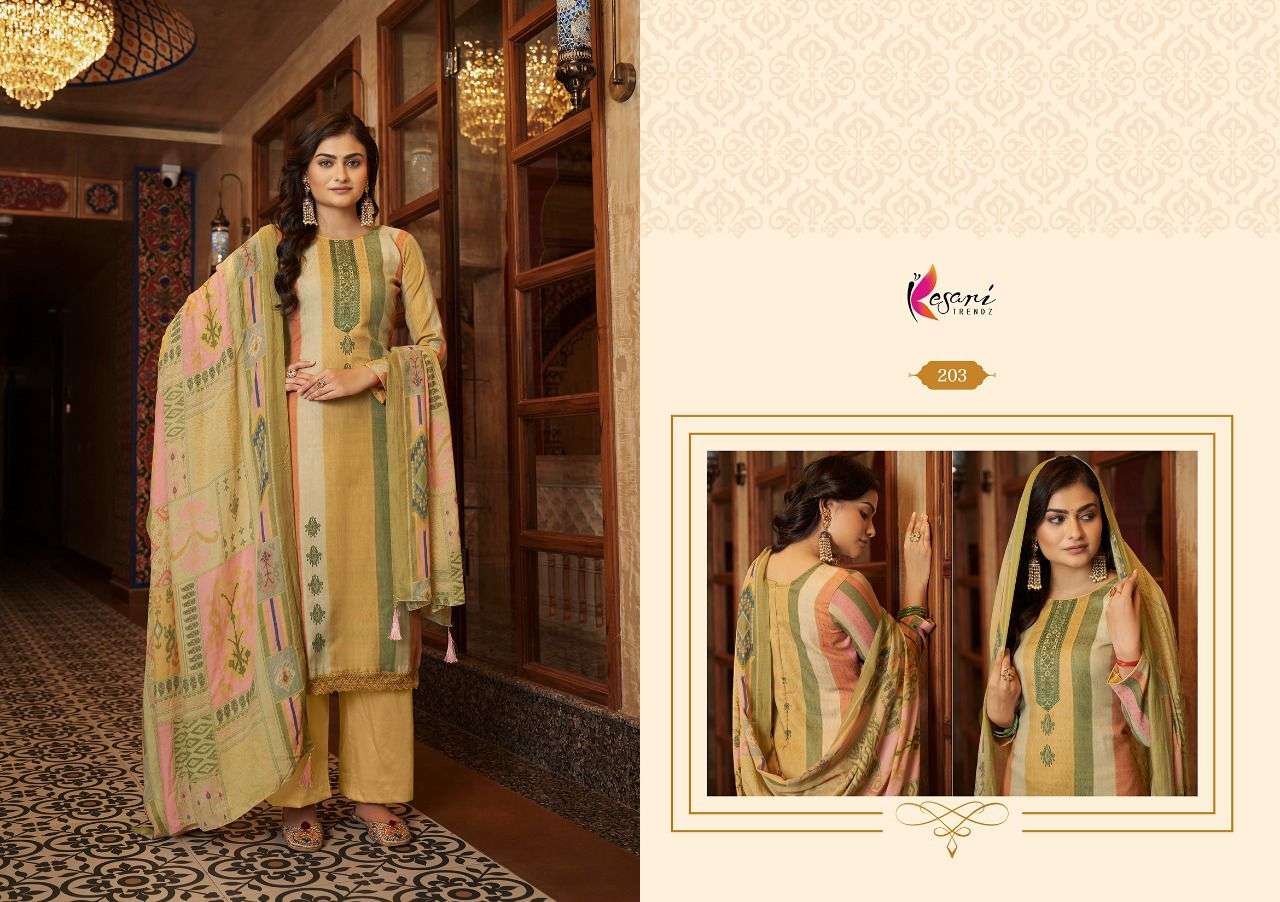 PAK LIBAS BY KESARI TRENDZ 201 TO 208 SERIES BEAUTIFUL SUITS COLORFUL STYLISH FANCY CASUAL WEAR & ETHNIC WEAR PASHMINA PRINT DRESSES AT WHOLESALE PRICE