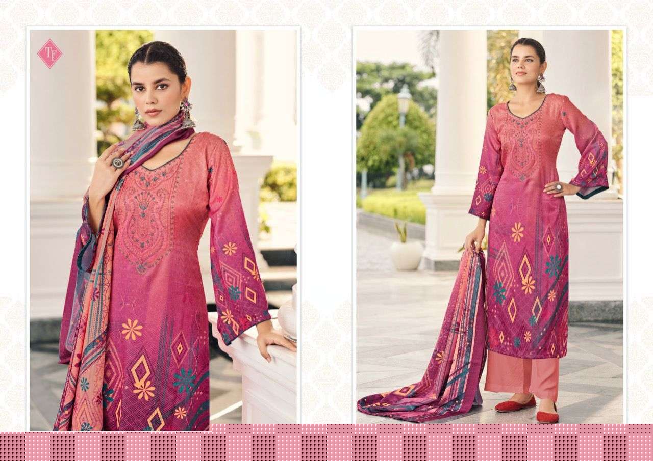 GULZAR BY TANISHK FASHION 4101 TO 4106 SERIES BEAUTIFUL SUITS COLORFUL STYLISH FANCY CASUAL WEAR & ETHNIC WEAR PASHMINA PRINT WITH WORK DRESSES AT WHOLESALE PRICE