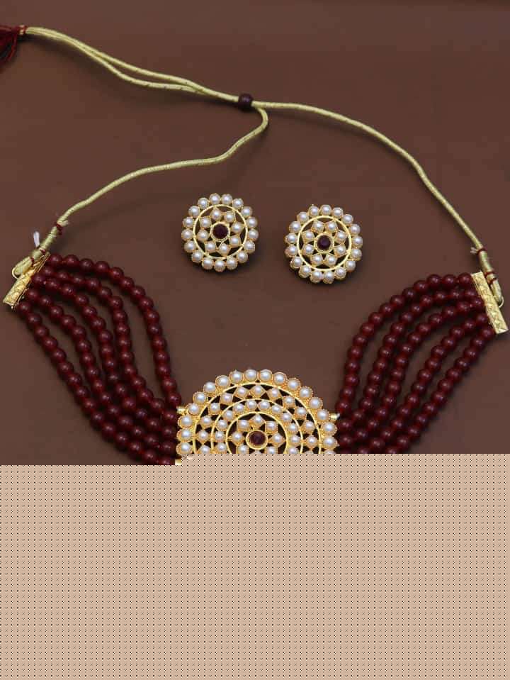 S-586 SERIES BY FASHID WHOLESALE 586 TO 590 SERIES TRADITIONAL ARTIFICIAL JEWELLERY FOR INDIAN ATTIRE AT EXCLUSIVE RANGE.
