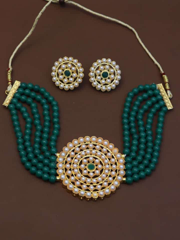 S-586 SERIES BY FASHID WHOLESALE 586 TO 590 SERIES TRADITIONAL ARTIFICIAL JEWELLERY FOR INDIAN ATTIRE AT EXCLUSIVE RANGE.