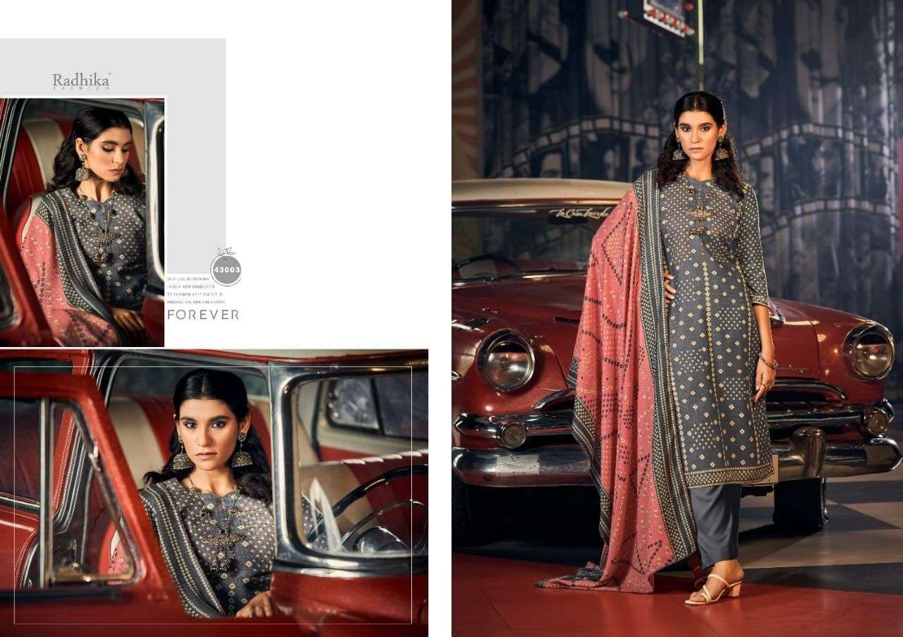 BANDISH BY SUMYRA 43001 TO 43008 SERIES SUITS BEAUTIFUL FANCY COLORFUL STYLISH PARTY WEAR & OCCASIONAL WEAR PURE PASHMINA PRINT DRESSES AT WHOLESALE PRICE