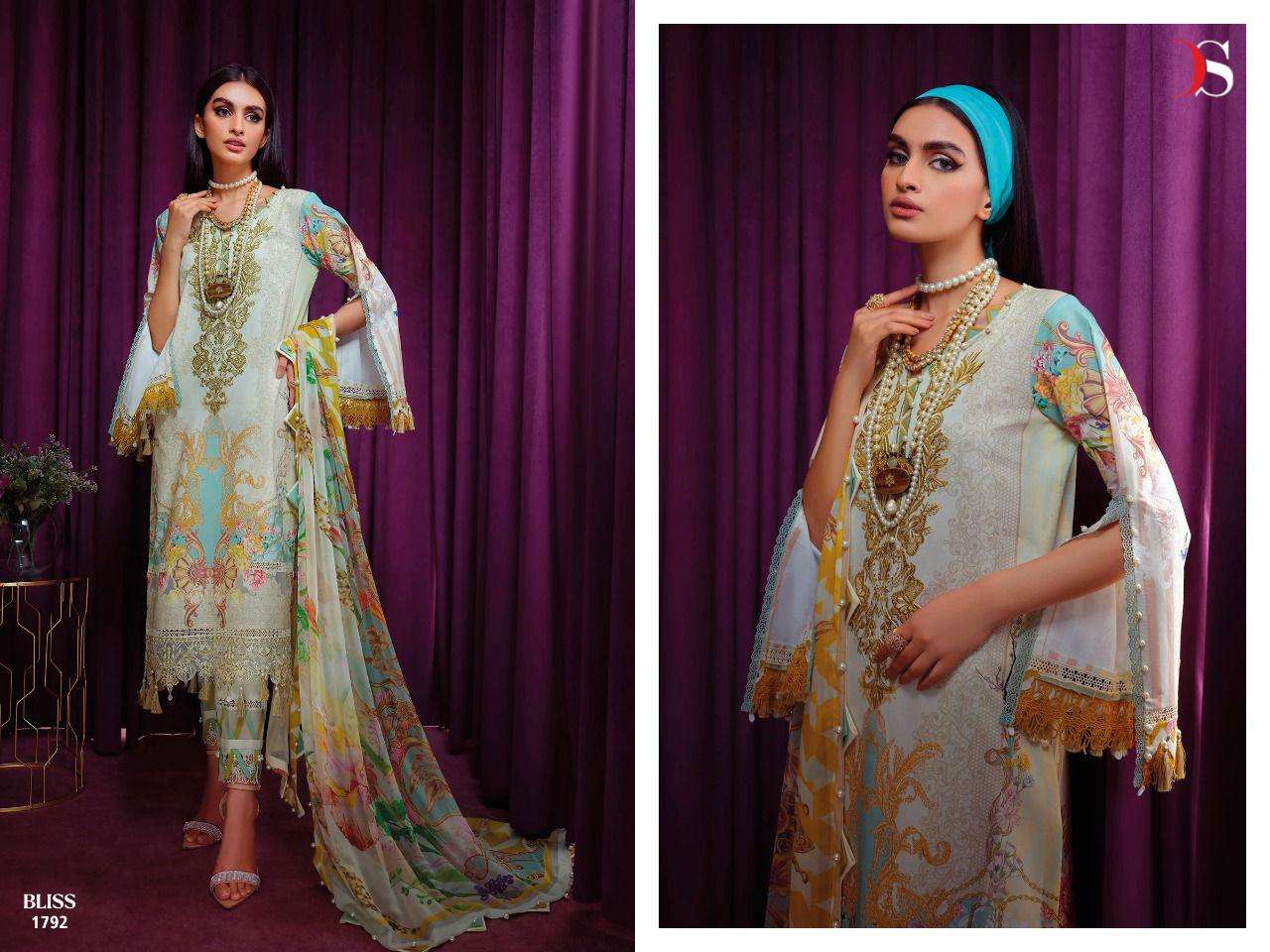 Bliss Vol-4 Pashmina By Deepsy Suits 1791 To 1798 Series Designer Pakistani Suits Beautiful Stylish Fancy Colorful Party Wear & Occasional Wear Pure Pashmina Embroidered Dresses At Wholesale Price