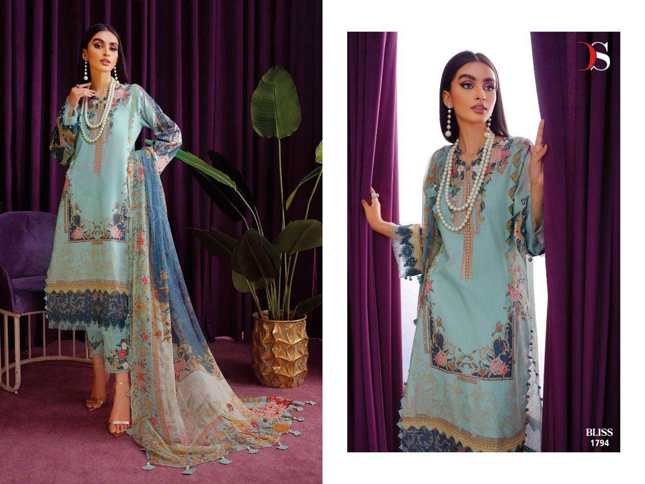 Bliss Vol-4 Pashmina By Deepsy Suits 1791 To 1798 Series Designer Pakistani Suits Beautiful Stylish Fancy Colorful Party Wear & Occasional Wear Pure Pashmina Embroidered Dresses At Wholesale Price
