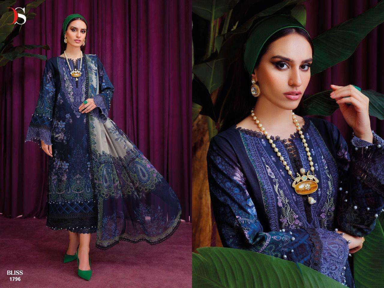 Bliss Vol-4 Pashmina By Deepsy Suits 1791 To 1798 Series Designer Pakistani Suits Beautiful Stylish Fancy Colorful Party Wear & Occasional Wear Pure Pashmina Embroidered Dresses At Wholesale Price