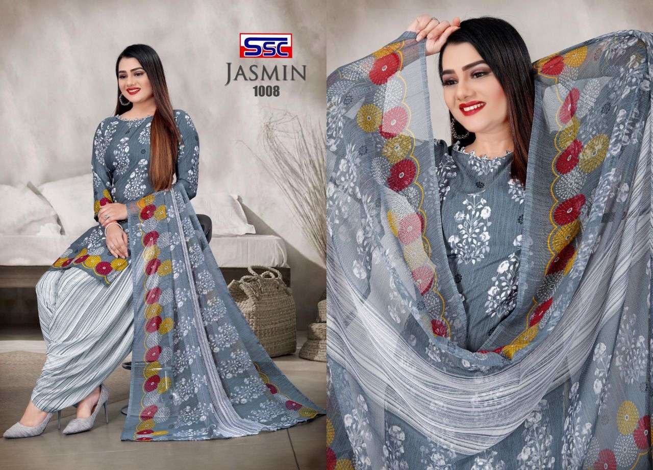 JASMIN VOL-25 BY SHREE SHANTI CREATION 1001 TO 1012 SERIES BEAUTIFUL SUITS STYLISH FANCY COLORFUL PARTY WEAR & OCCASIONAL WEAR HEAVY MICRO PRINT DRESSES AT WHOLESALE PRICE