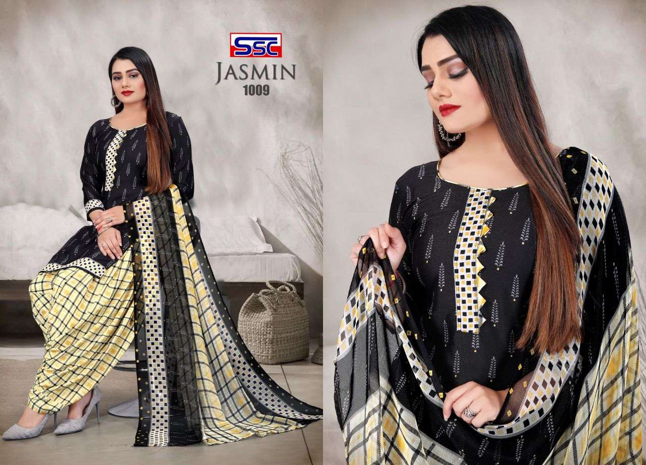 JASMIN VOL-25 BY SHREE SHANTI CREATION 1001 TO 1012 SERIES BEAUTIFUL SUITS STYLISH FANCY COLORFUL PARTY WEAR & OCCASIONAL WEAR HEAVY MICRO PRINT DRESSES AT WHOLESALE PRICE