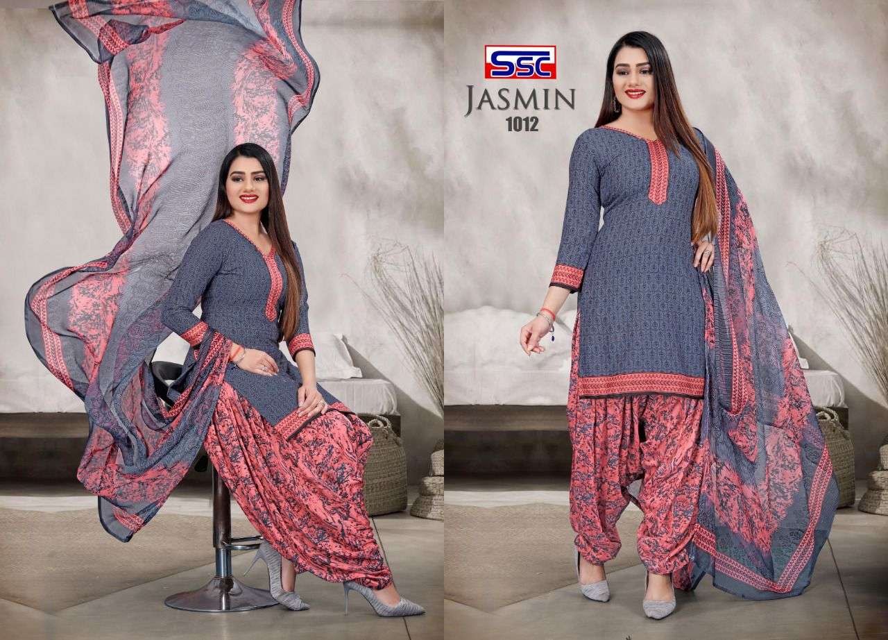 JASMIN VOL-25 BY SHREE SHANTI CREATION 1001 TO 1012 SERIES BEAUTIFUL SUITS STYLISH FANCY COLORFUL PARTY WEAR & OCCASIONAL WEAR HEAVY MICRO PRINT DRESSES AT WHOLESALE PRICE