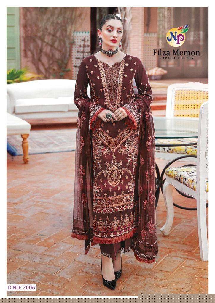 Filza Memon Vol-2 By Nand Gopal Prints 2001 To 2008 Series Beautiful Suits Stylish Fancy Colorful Party Wear & Occasional Wear Cotton Print Dresses At Wholesale Price