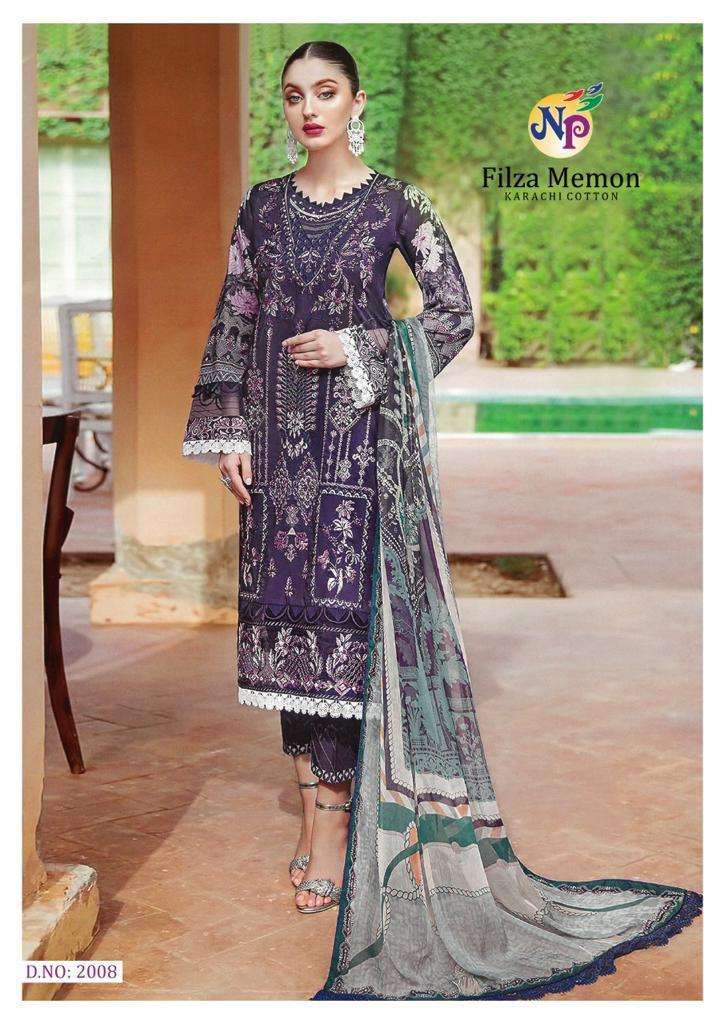 Filza Memon Vol-2 By Nand Gopal Prints 2001 To 2008 Series Beautiful Suits Stylish Fancy Colorful Party Wear & Occasional Wear Cotton Print Dresses At Wholesale Price