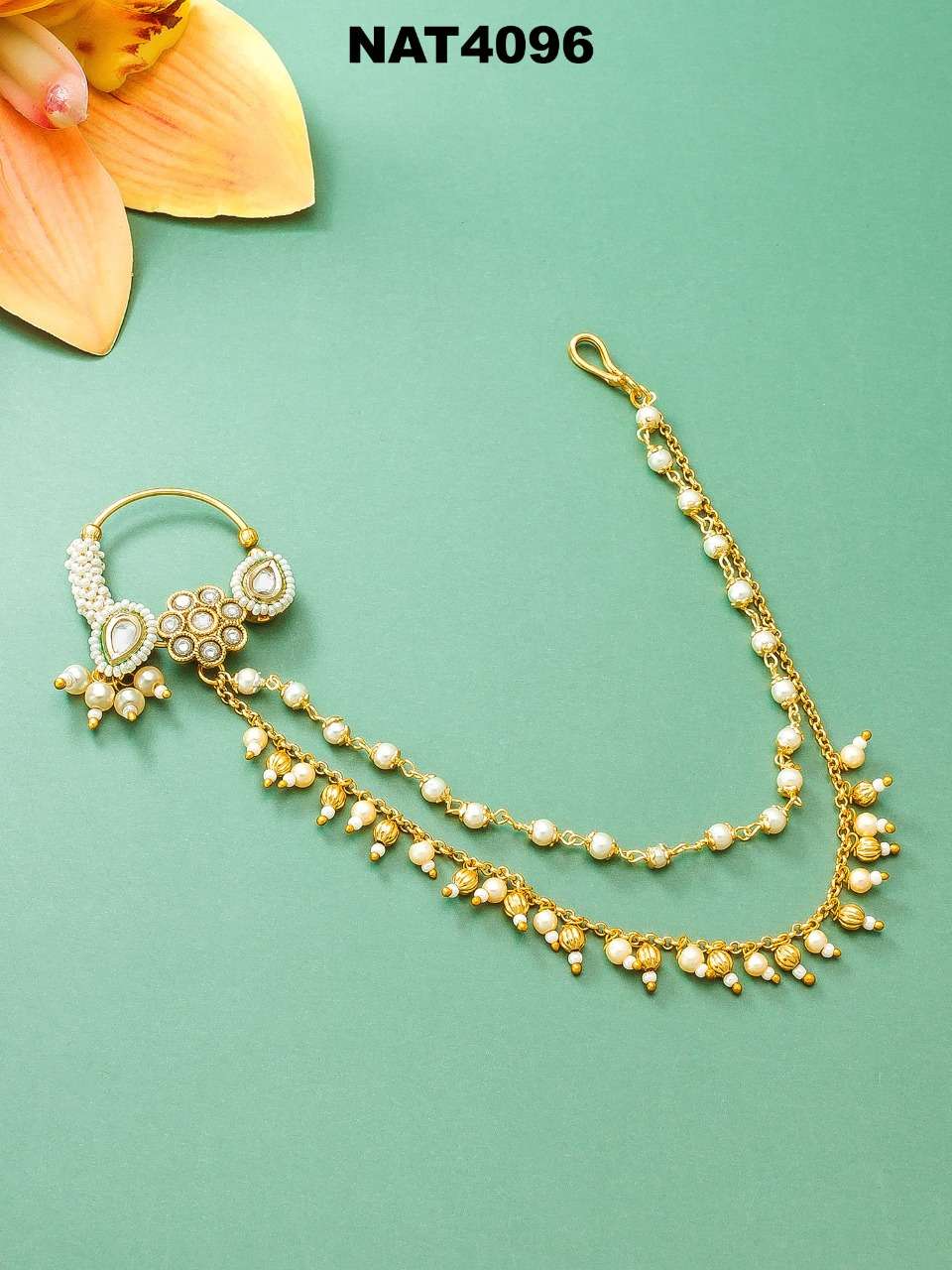 NAT 4096 SERIES BY FASHID WHOLESALE 4096 TO 4103 SERIES TRADITIONAL IMITATION JEWELLERY FOR INDIAN ATTIRE AT EXCLUSIVE RANGE.