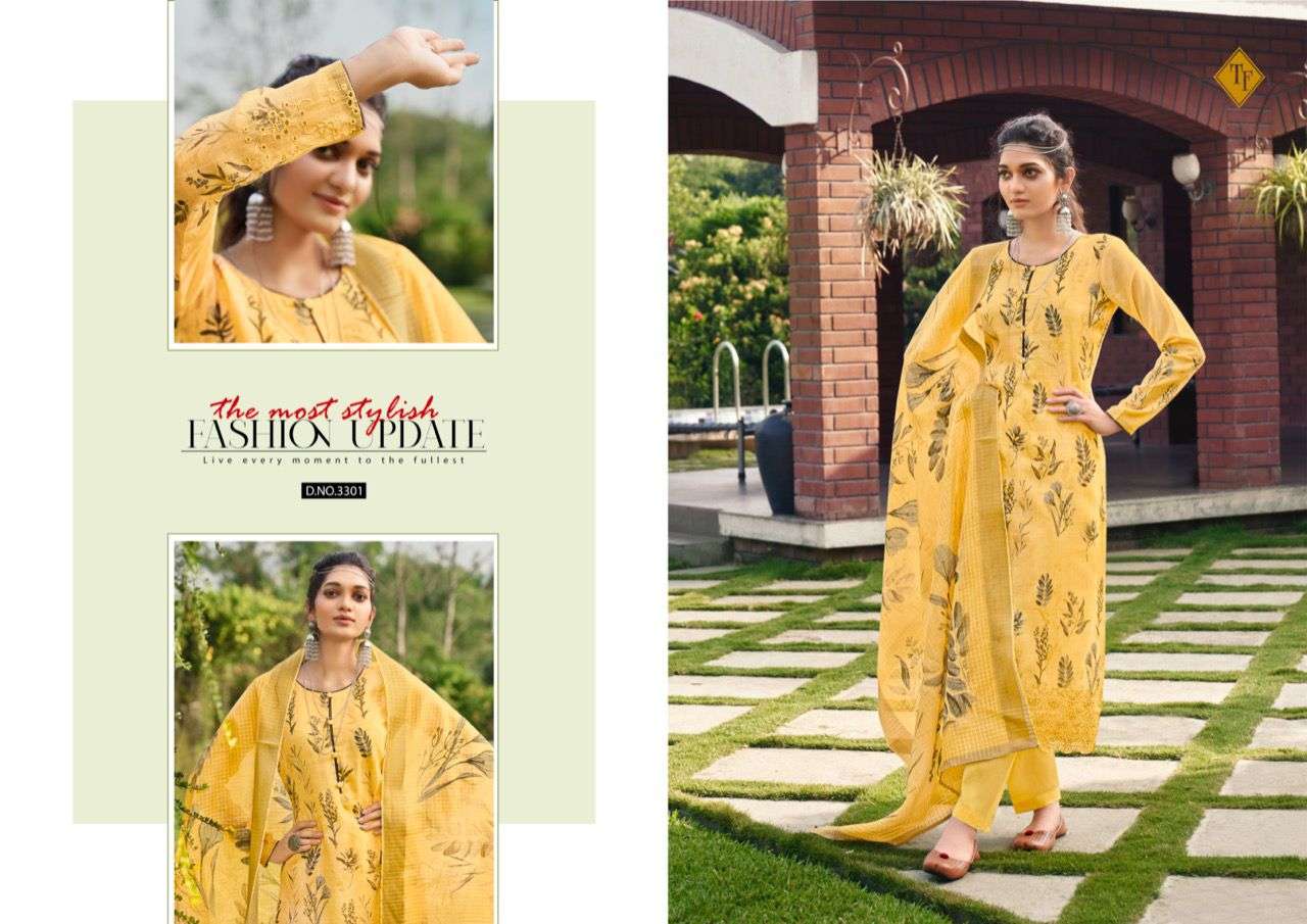 AHELI BY TANISHK FASHION 3301 TO 3306 SERIES BEAUTIFUL STYLISH SUITS FANCY COLORFUL CASUAL WEAR & ETHNIC WEAR & READY TO WEAR PASHMINA DIGITAL PRINT WITH EMBROIDERY DRESSES AT WHOLESALE PRICE