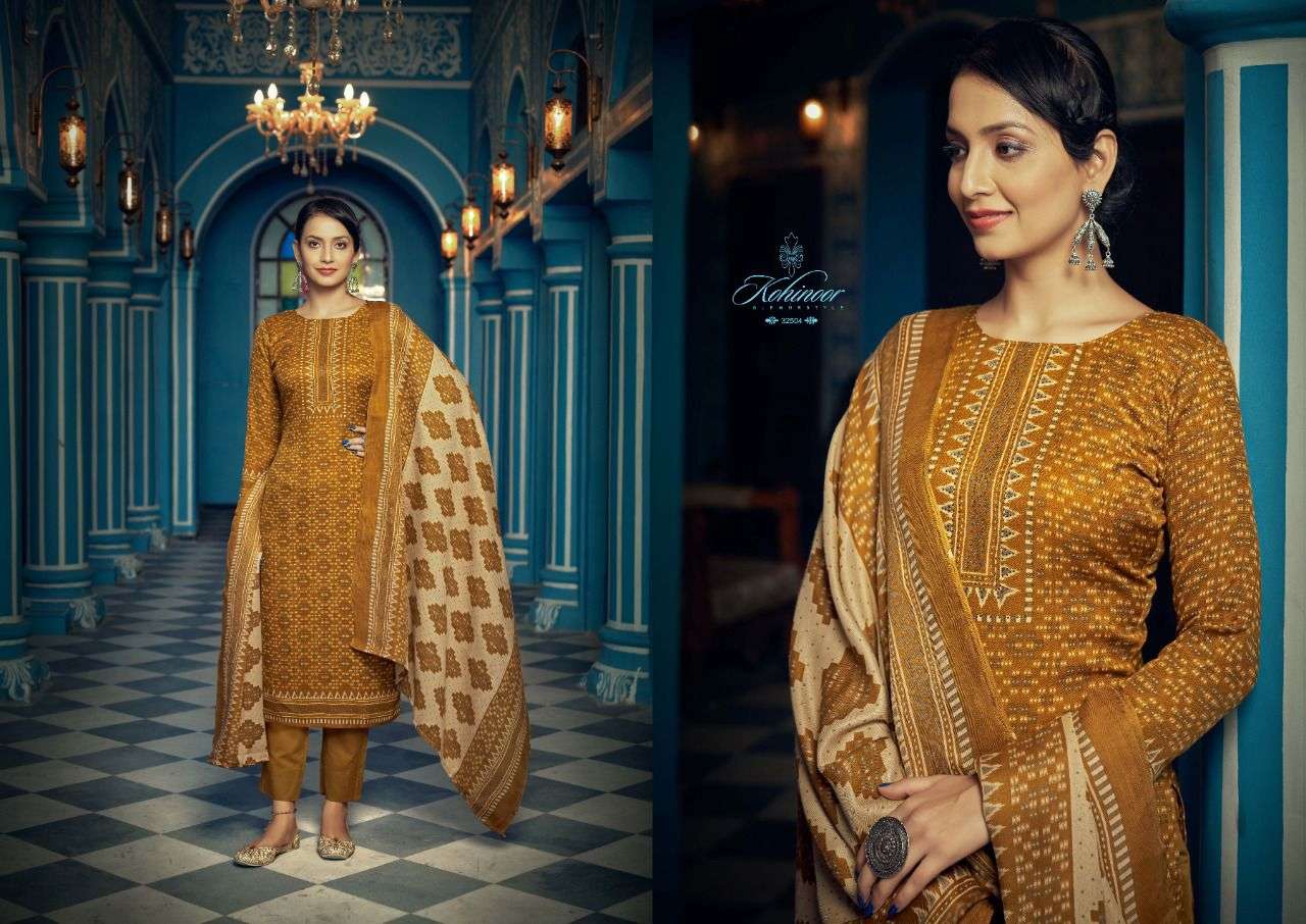KOHINOOR BY SARGAM PRINTS 32501 TO 32508 SERIES BEAUTIFUL SUITS COLORFUL STYLISH FANCY CASUAL WEAR & ETHNIC WEAR PURE PASHMINA PRINT DRESSES AT WHOLESALE PRICE