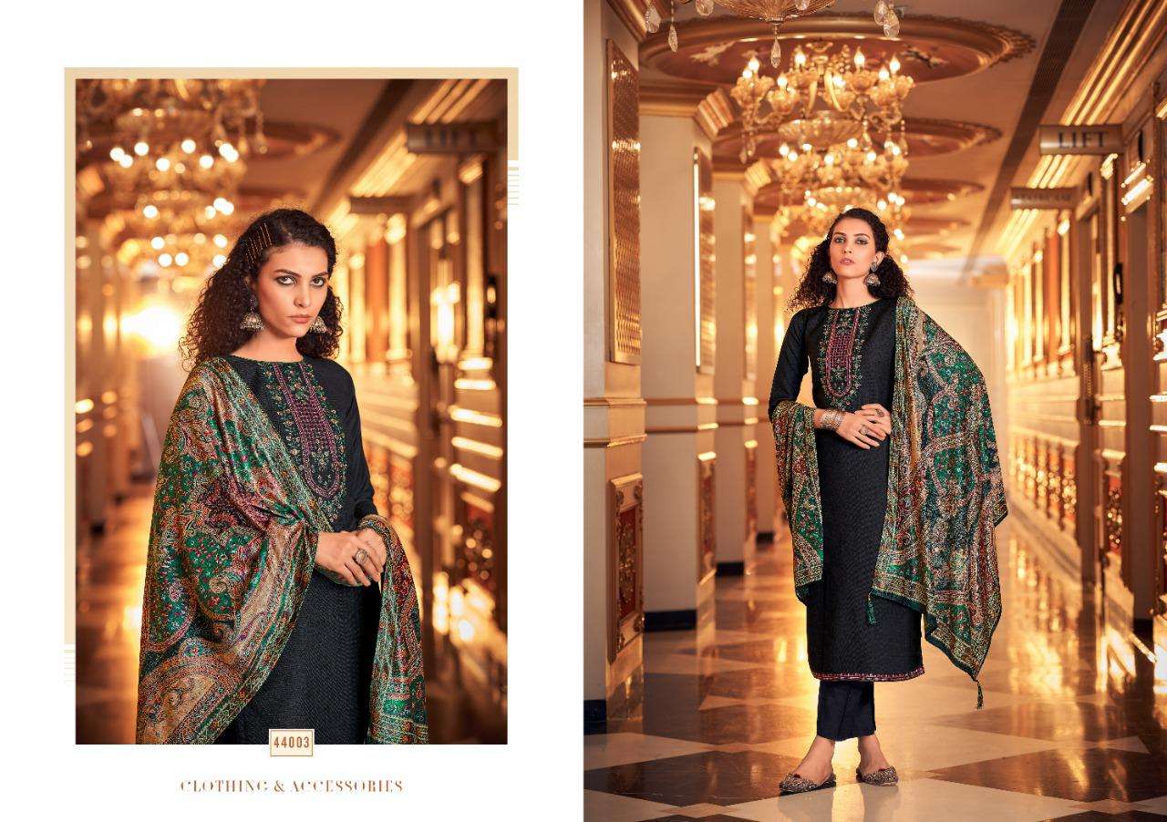 SUJAAN VOL-2 BY SIYONI 44001 TO 44008 SERIES BEAUTIFUL SUITS COLORFUL STYLISH FANCY CASUAL WEAR & ETHNIC WEAR PURE PASHMINA DIGITAL PRINT EMBROIDERED DRESSES AT WHOLESALE PRICE