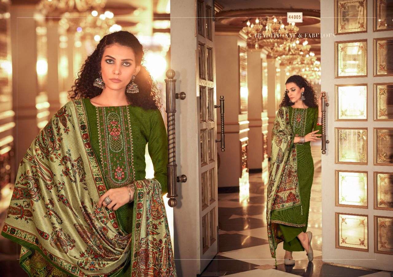 SUJAAN VOL-2 BY SIYONI 44001 TO 44008 SERIES BEAUTIFUL SUITS COLORFUL STYLISH FANCY CASUAL WEAR & ETHNIC WEAR PURE PASHMINA DIGITAL PRINT EMBROIDERED DRESSES AT WHOLESALE PRICE