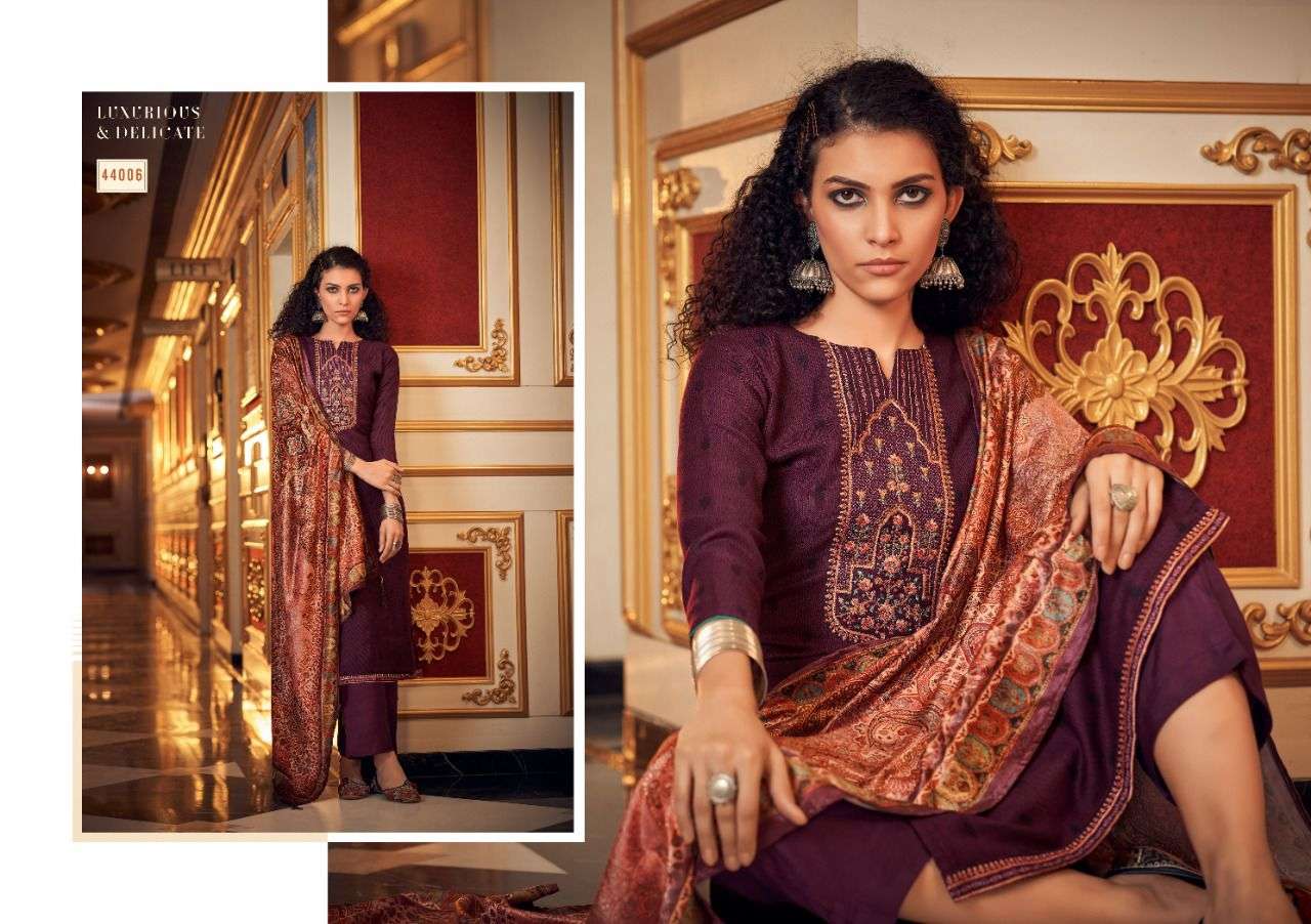 SUJAAN VOL-2 BY SIYONI 44001 TO 44008 SERIES BEAUTIFUL SUITS COLORFUL STYLISH FANCY CASUAL WEAR & ETHNIC WEAR PURE PASHMINA DIGITAL PRINT EMBROIDERED DRESSES AT WHOLESALE PRICE