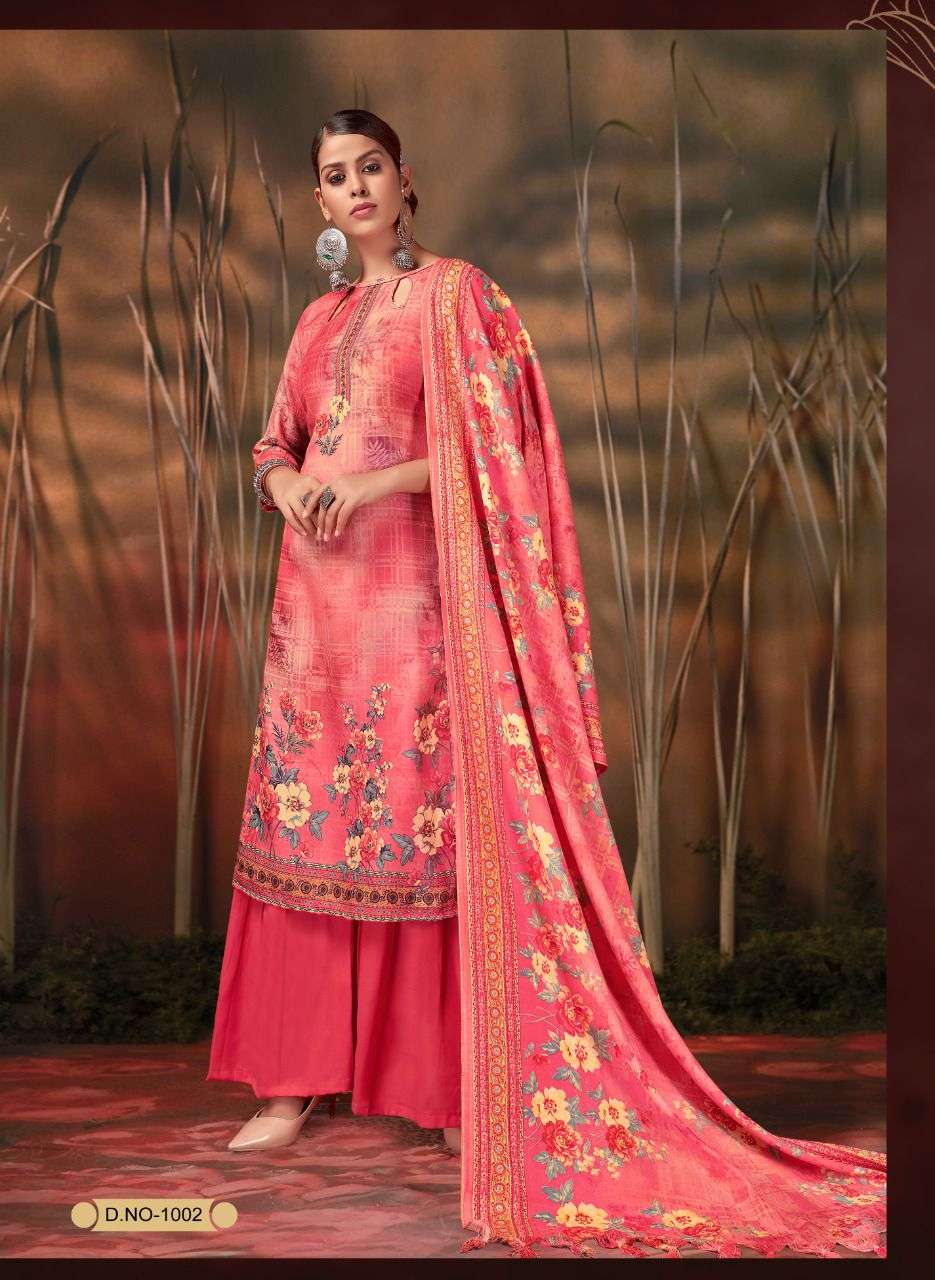 SHAHI LIBAS BY MK SUIT 1001 TO 1010 SERIES BEAUTIFUL SUITS COLORFUL STYLISH FANCY CASUAL WEAR & ETHNIC WEAR PREMIUM PASHMINA PRINT DRESSES AT WHOLESALE PRICE