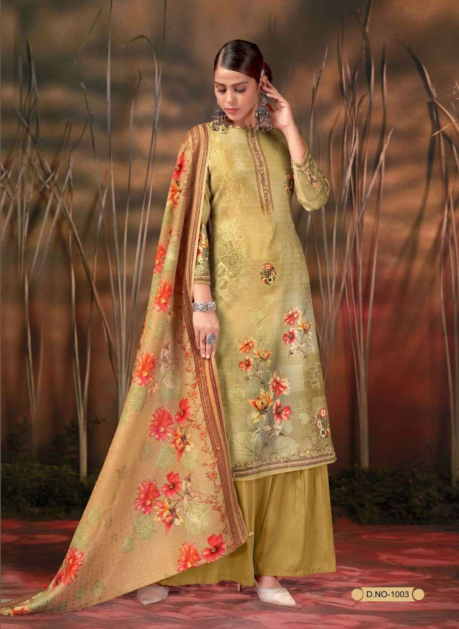 SHAHI LIBAS BY MK SUIT 1001 TO 1010 SERIES BEAUTIFUL SUITS COLORFUL STYLISH FANCY CASUAL WEAR & ETHNIC WEAR PREMIUM PASHMINA PRINT DRESSES AT WHOLESALE PRICE