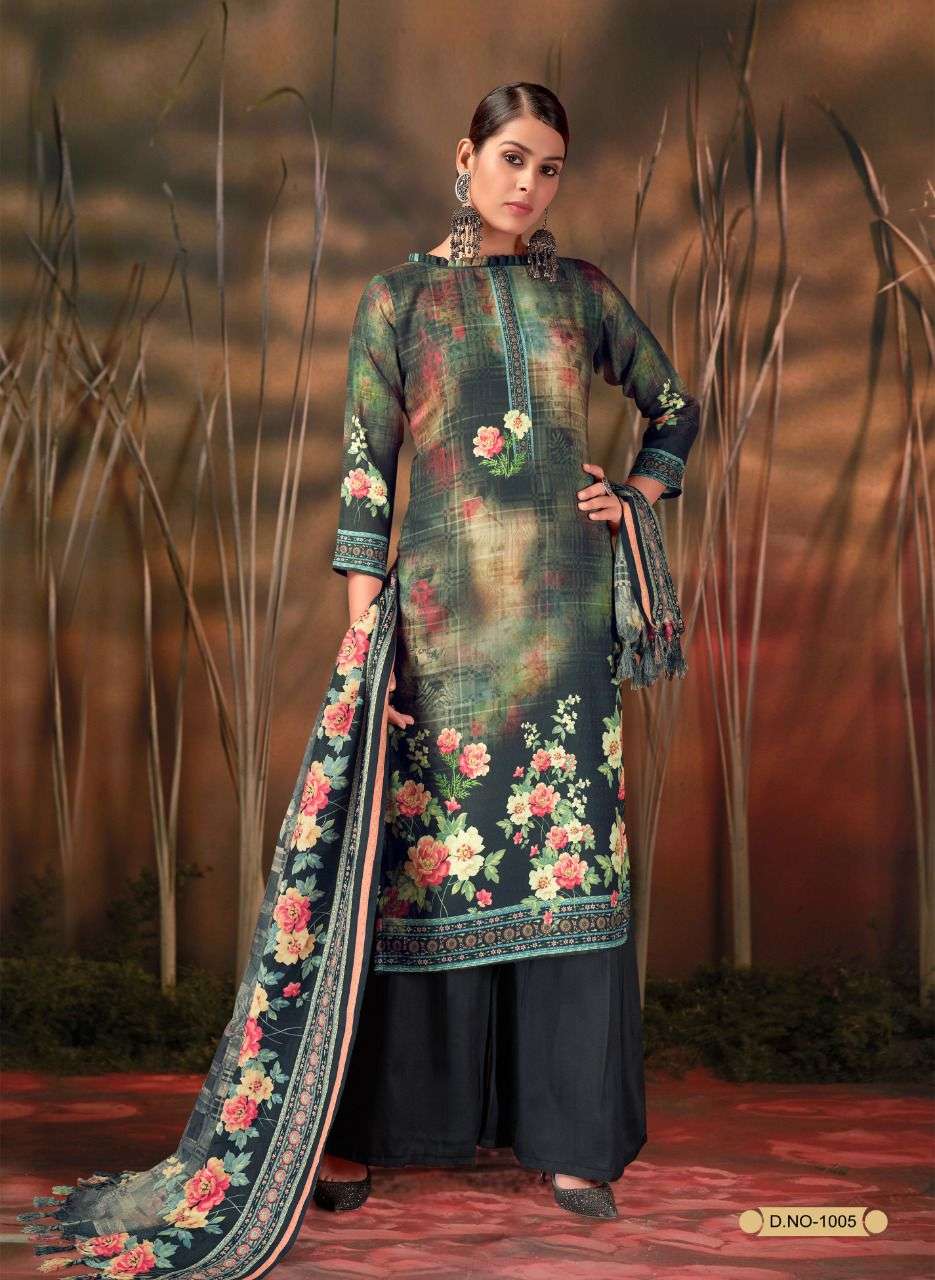 SHAHI LIBAS BY MK SUIT 1001 TO 1010 SERIES BEAUTIFUL SUITS COLORFUL STYLISH FANCY CASUAL WEAR & ETHNIC WEAR PREMIUM PASHMINA PRINT DRESSES AT WHOLESALE PRICE