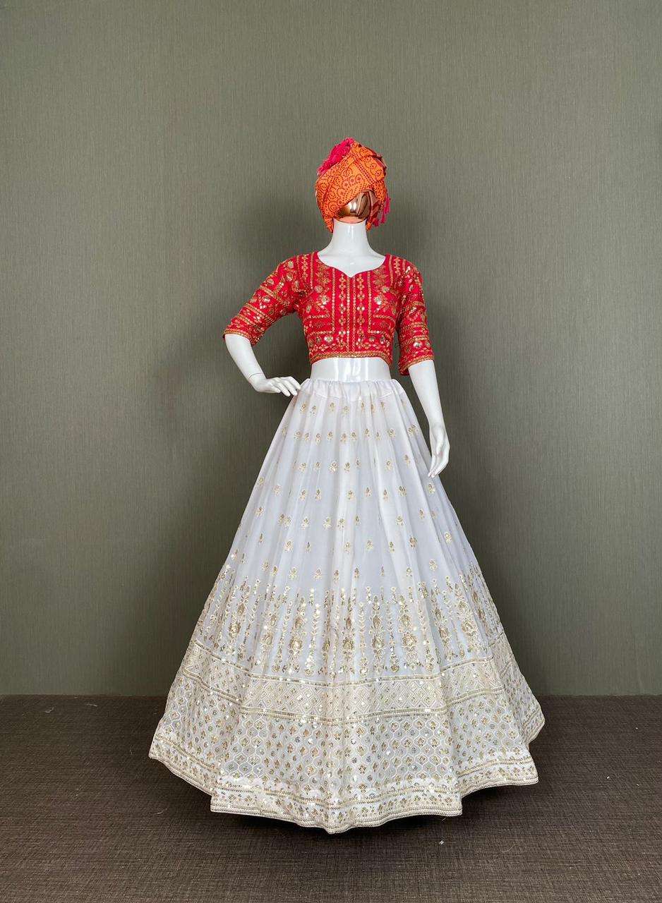 LG-521 BY FASHID WHOLESALE DESIGNER BEAUTIFUL BRIDAL COLLECTION OCCASIONAL WEAR & PARTY WEAR GEORGETTE PRINT LEHENGAS AT WHOLESALE PRICE