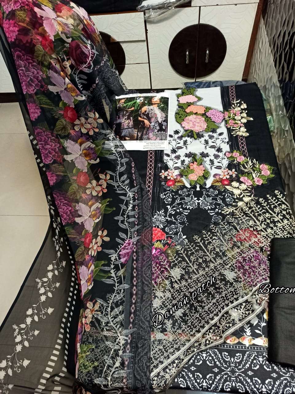AL-SAFA HIT DESIGN S-3002 BY AL-SAFA DESIGNER PAKISTANI SUITS BEAUTIFUL STYLISH FANCY COLORFUL PARTY WEAR & OCCASIONAL WEAR LAWN COTTON DRESSES AT WHOLESALE PRICE
