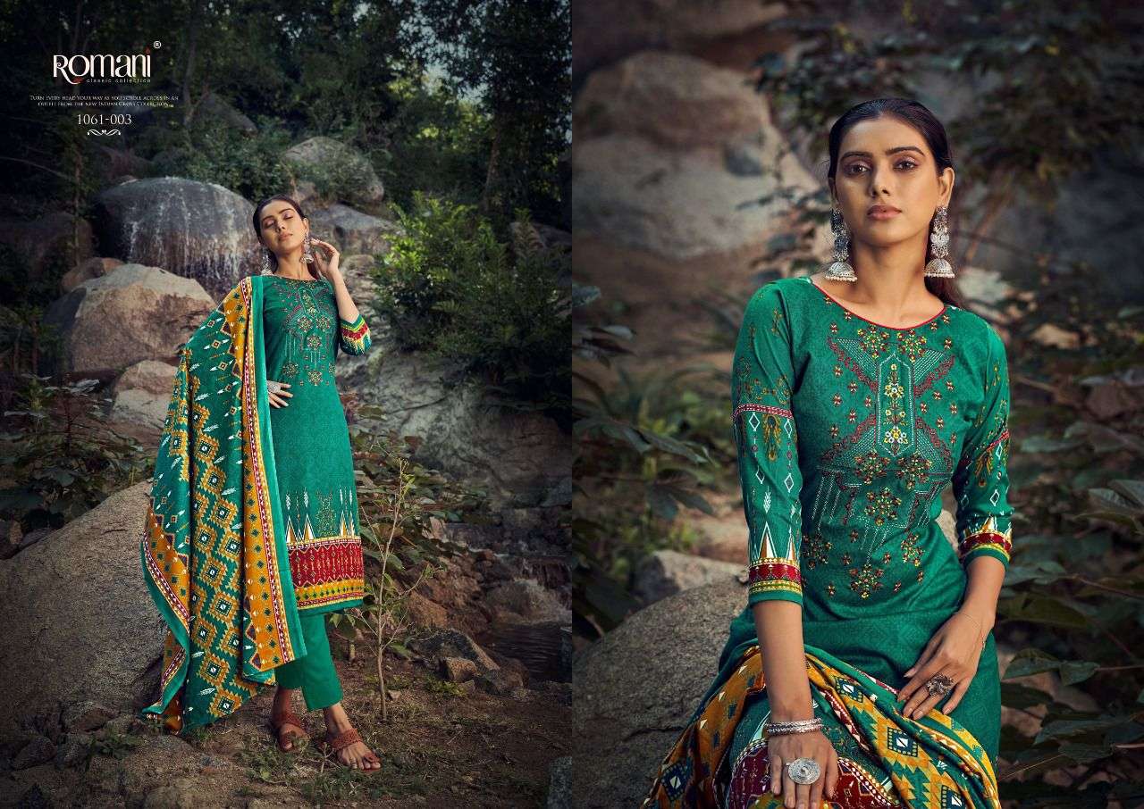 Maria B By Romani 1061-001 To 1061-010 Series Designer Festive Suits Beautiful Stylish Fancy Colorful Winter Wear & Ethnic Wear Collection Pure Pashmina Dresses At Wholesale Price