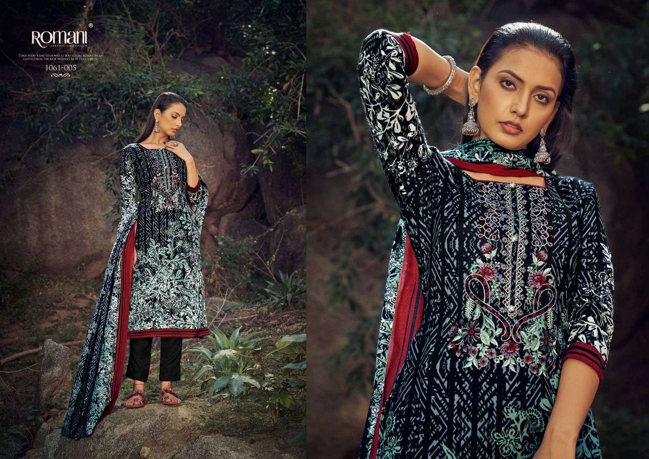 Maria B By Romani 1061-001 To 1061-010 Series Designer Festive Suits Beautiful Stylish Fancy Colorful Winter Wear & Ethnic Wear Collection Pure Pashmina Dresses At Wholesale Price