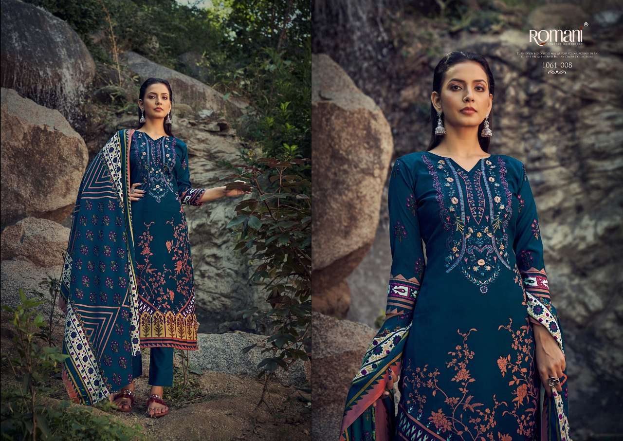 Maria B By Romani 1061-001 To 1061-010 Series Designer Festive Suits Beautiful Stylish Fancy Colorful Winter Wear & Ethnic Wear Collection Pure Pashmina Dresses At Wholesale Price