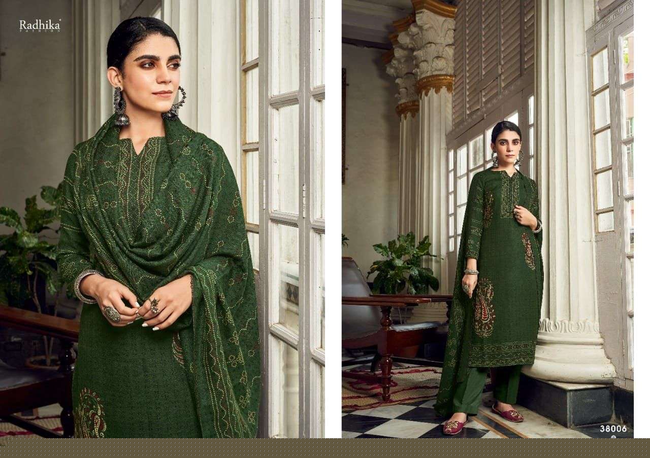 SONA BY SUMYRA 38001 TO 38008 SERIES BEAUTIFUL SUITS COLORFUL STYLISH FANCY CASUAL WEAR & ETHNIC WEAR PURE PASHMINA PRINT WITH WORK DRESSES AT WHOLESALE PRICE
