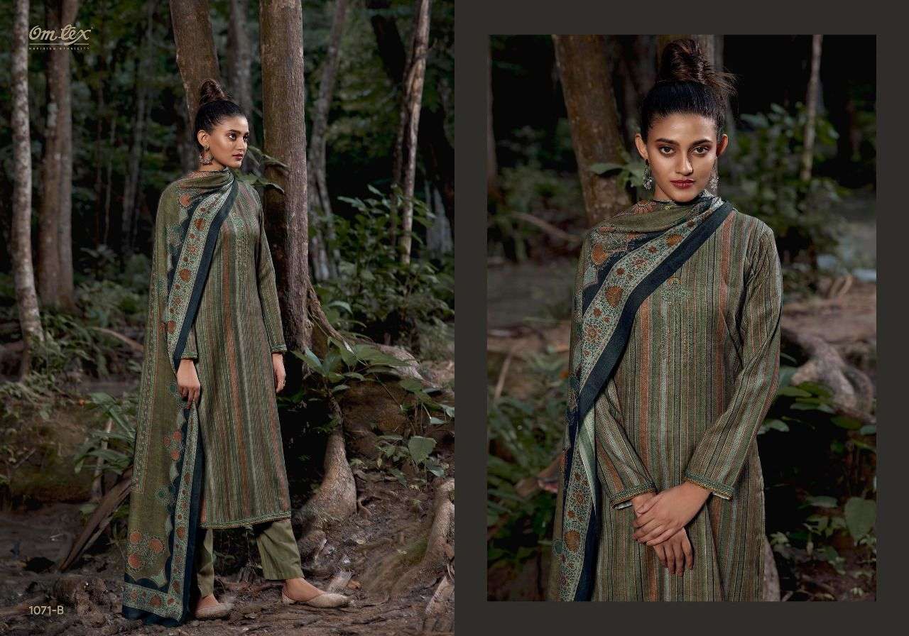 SHARVI BY OM TEX 1071-A TO 1071-D SERIES BEAUTIFUL SUITS COLORFUL STYLISH FANCY CASUAL WEAR & ETHNIC WEAR PASHMINA DIGITAL PRINT WITH WORK DRESSES AT WHOLESALE PRICE