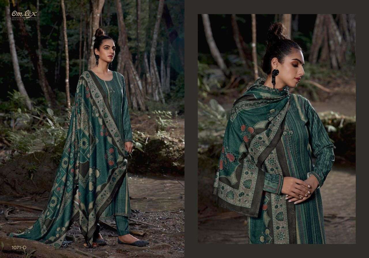 SHARVI BY OM TEX 1071-A TO 1071-D SERIES BEAUTIFUL SUITS COLORFUL STYLISH FANCY CASUAL WEAR & ETHNIC WEAR PASHMINA DIGITAL PRINT WITH WORK DRESSES AT WHOLESALE PRICE