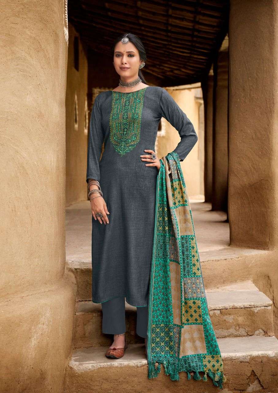 Naziya By Levisha 1013 To 1020 Series Beautiful Winter Suits Colorful Stylish Fancy Casual Wear & Ethnic Wear Pure Pashmina Embroidered Dresses At Wholesale Price