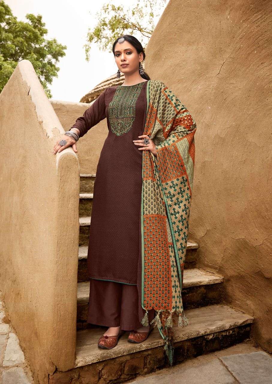 Naziya By Levisha 1013 To 1020 Series Beautiful Winter Suits Colorful Stylish Fancy Casual Wear & Ethnic Wear Pure Pashmina Embroidered Dresses At Wholesale Price