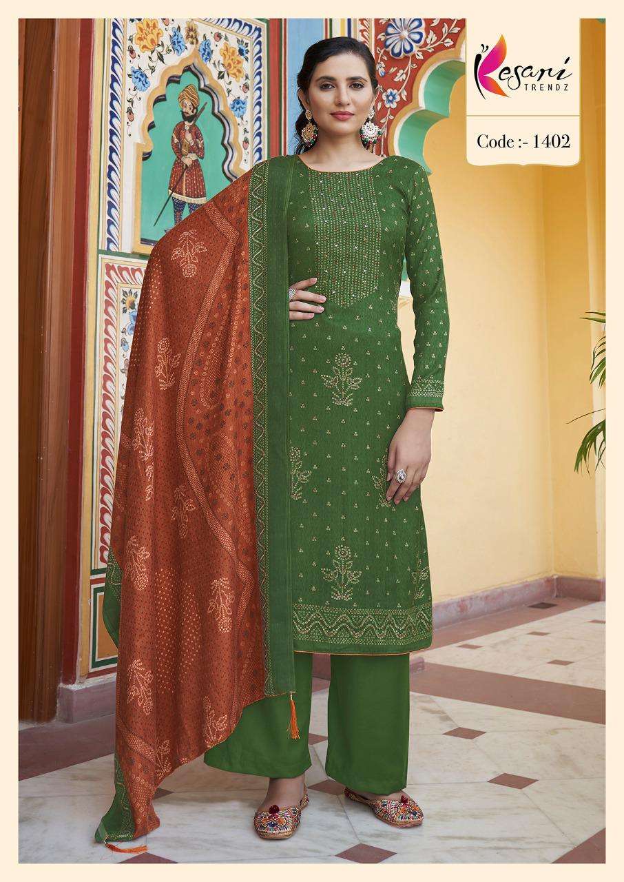 NIHAAR BY KESARI TRENDZ 1401 TO 1408 SERIES BEAUTIFUL WINTER COLLECTION PAKISATNI SUITS STYLISH FANCY COLORFUL CASUAL WEAR & ETHNIC WEAR PASHMINA PRINT WITH WORK DRESSES AT WHOLESALE PRICE