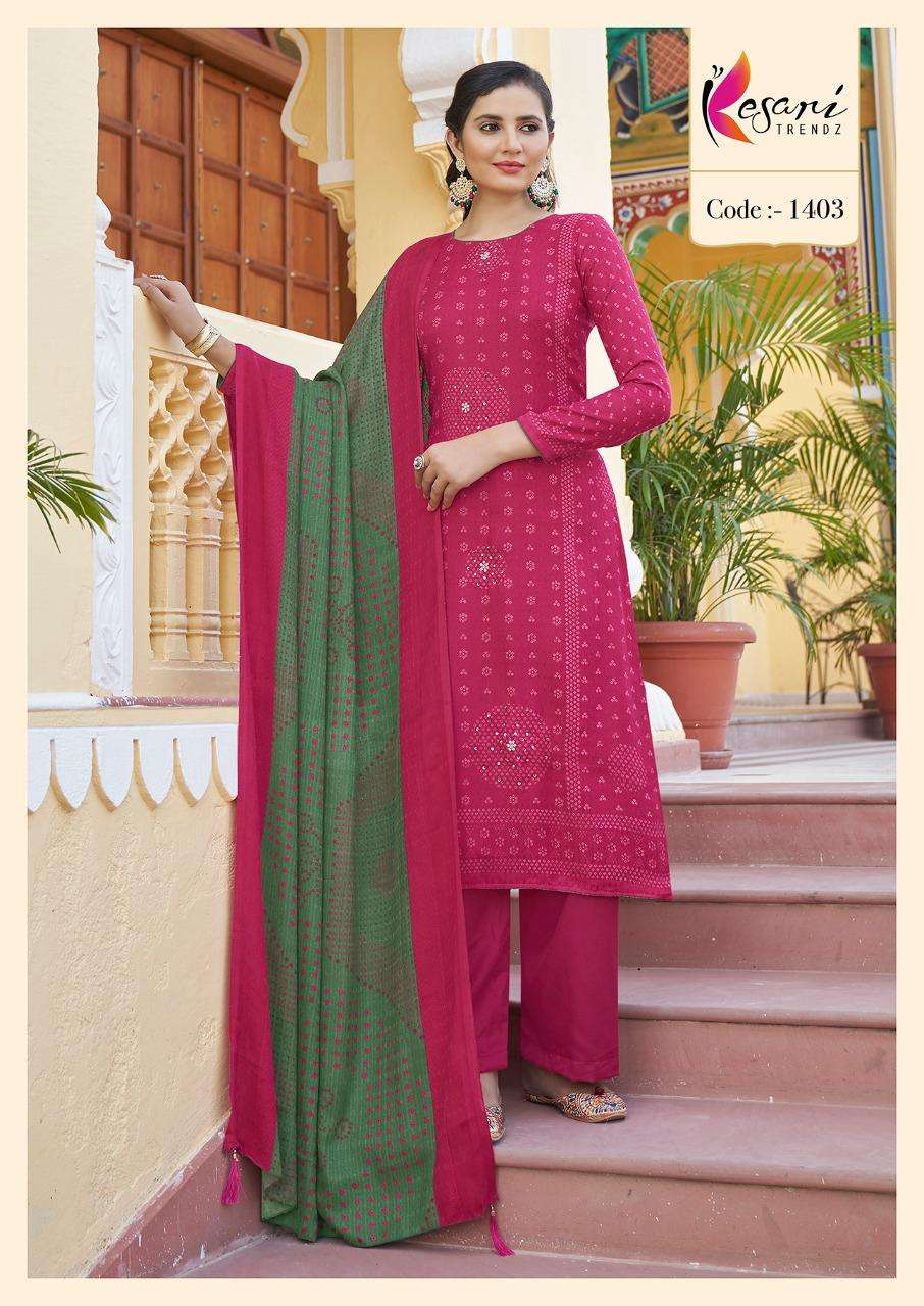 NIHAAR BY KESARI TRENDZ 1401 TO 1408 SERIES BEAUTIFUL WINTER COLLECTION PAKISATNI SUITS STYLISH FANCY COLORFUL CASUAL WEAR & ETHNIC WEAR PASHMINA PRINT WITH WORK DRESSES AT WHOLESALE PRICE