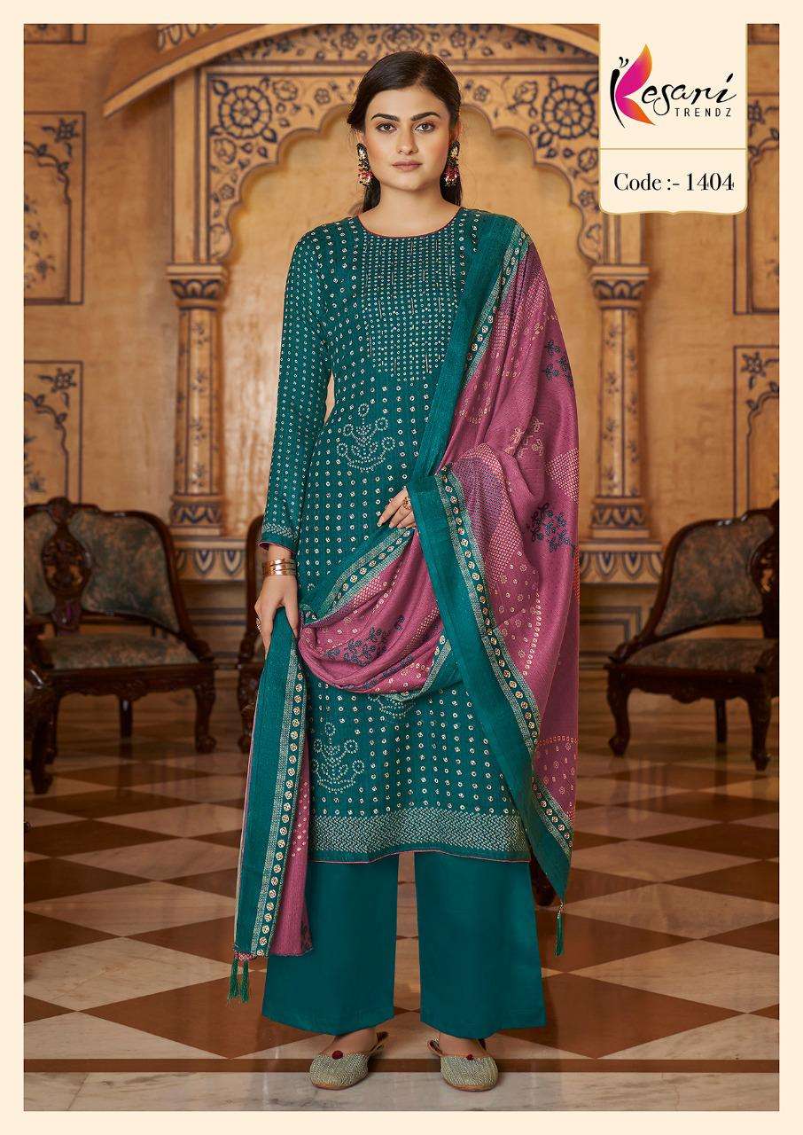 NIHAAR BY KESARI TRENDZ 1401 TO 1408 SERIES BEAUTIFUL WINTER COLLECTION PAKISATNI SUITS STYLISH FANCY COLORFUL CASUAL WEAR & ETHNIC WEAR PASHMINA PRINT WITH WORK DRESSES AT WHOLESALE PRICE
