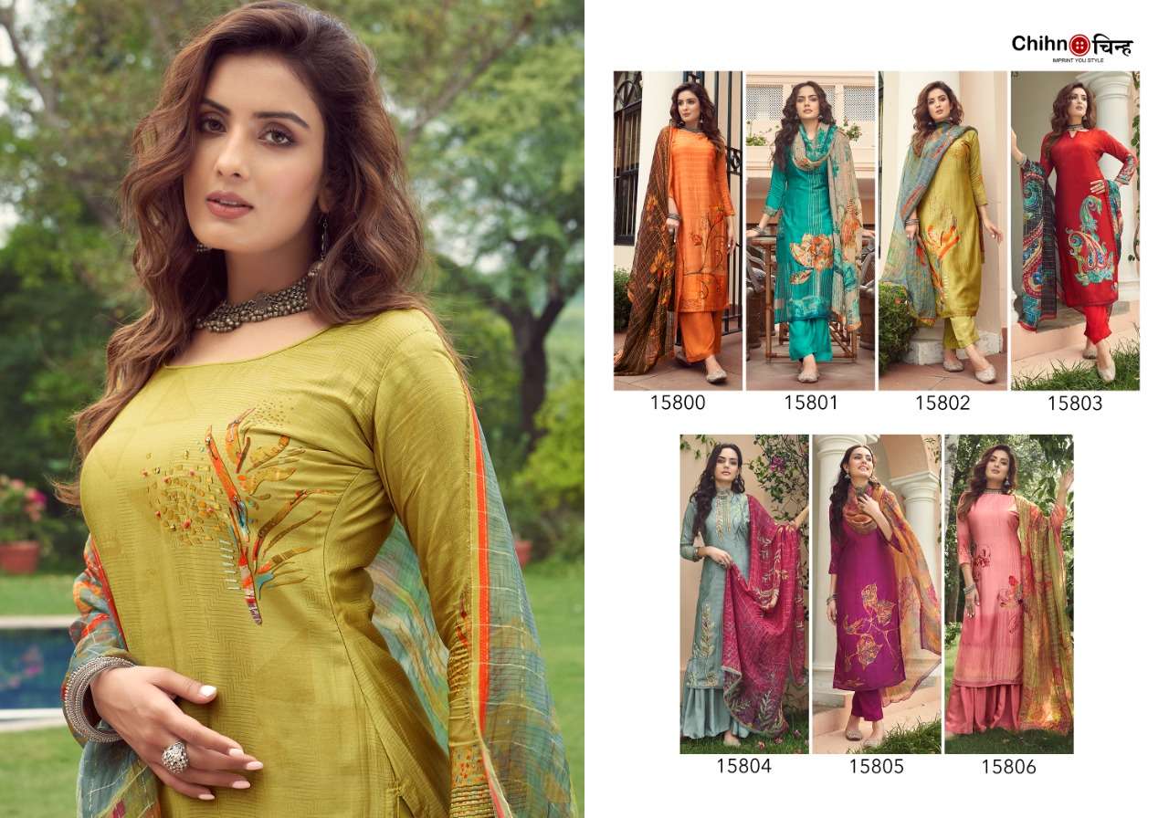 GULABO BY CHIHN 15800 TO 15806 SERIES BEAUTIFUL SUITS COLORFUL STYLISH FANCY CASUAL WEAR & ETHNIC WEAR PURE VISCOSE SIL DIGITAL PRINT DRESSES AT WHOLESALE PRICE