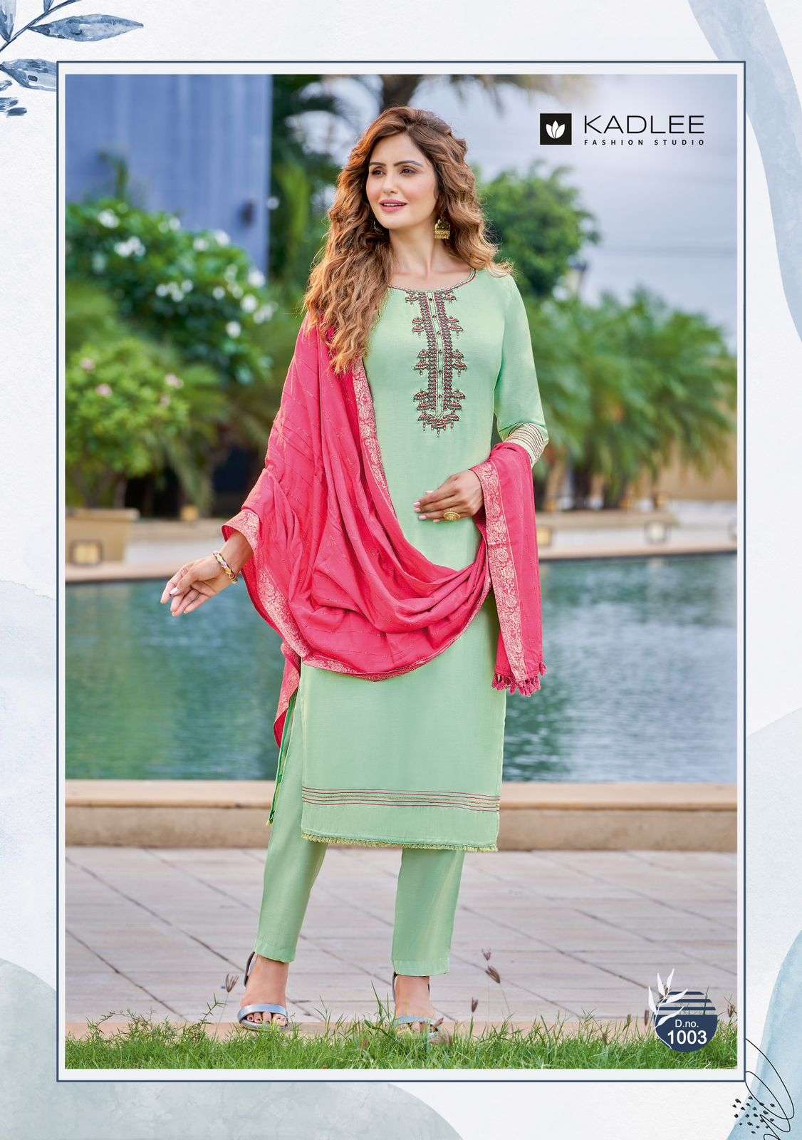 GLAMOUR BY KADLEE 1001 TO 1006 SERIES SUITS BEAUTIFUL FANCY COLORFUL STYLISH PARTY WEAR & OCCASIONAL WEAR VISCOSE SILK DRESSES AT WHOLESALE PRICE