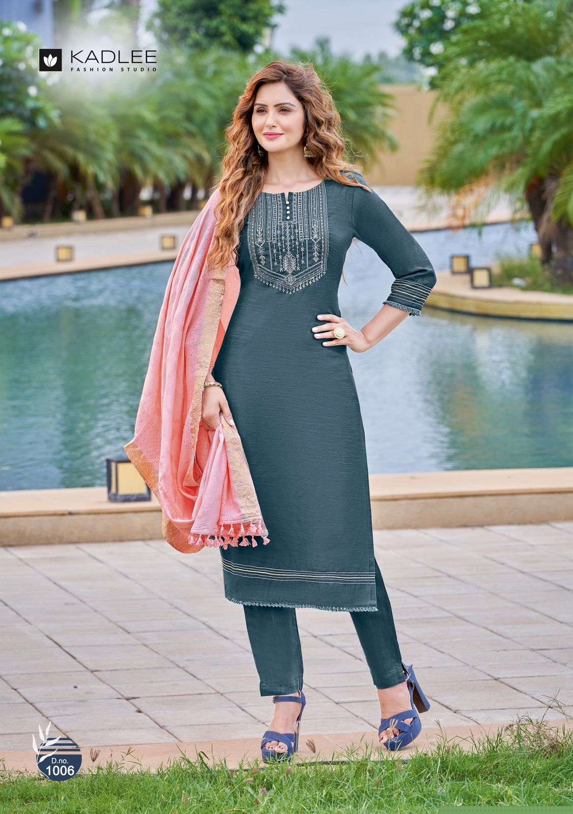 GLAMOUR BY KADLEE 1001 TO 1006 SERIES SUITS BEAUTIFUL FANCY COLORFUL STYLISH PARTY WEAR & OCCASIONAL WEAR VISCOSE SILK DRESSES AT WHOLESALE PRICE