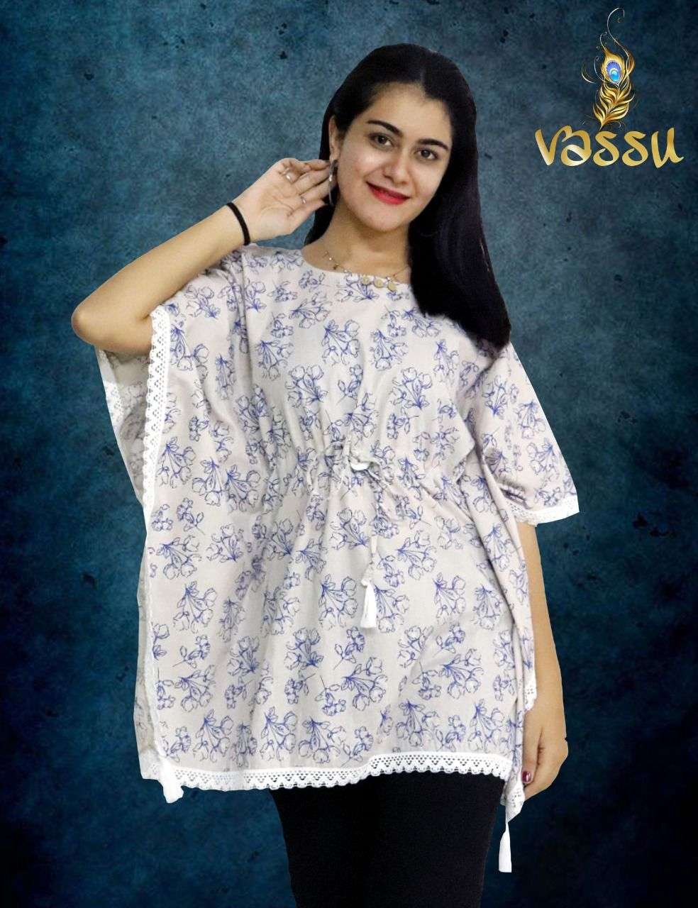 CELEBRATION BY VASSU 01 TO 06 SERIES BEAUTIFUL STYLISH FANCY COLORFUL CASUAL WEAR & ETHNIC WEAR COTTON WITH WORK TOPS AT WHOLESALE PRICE