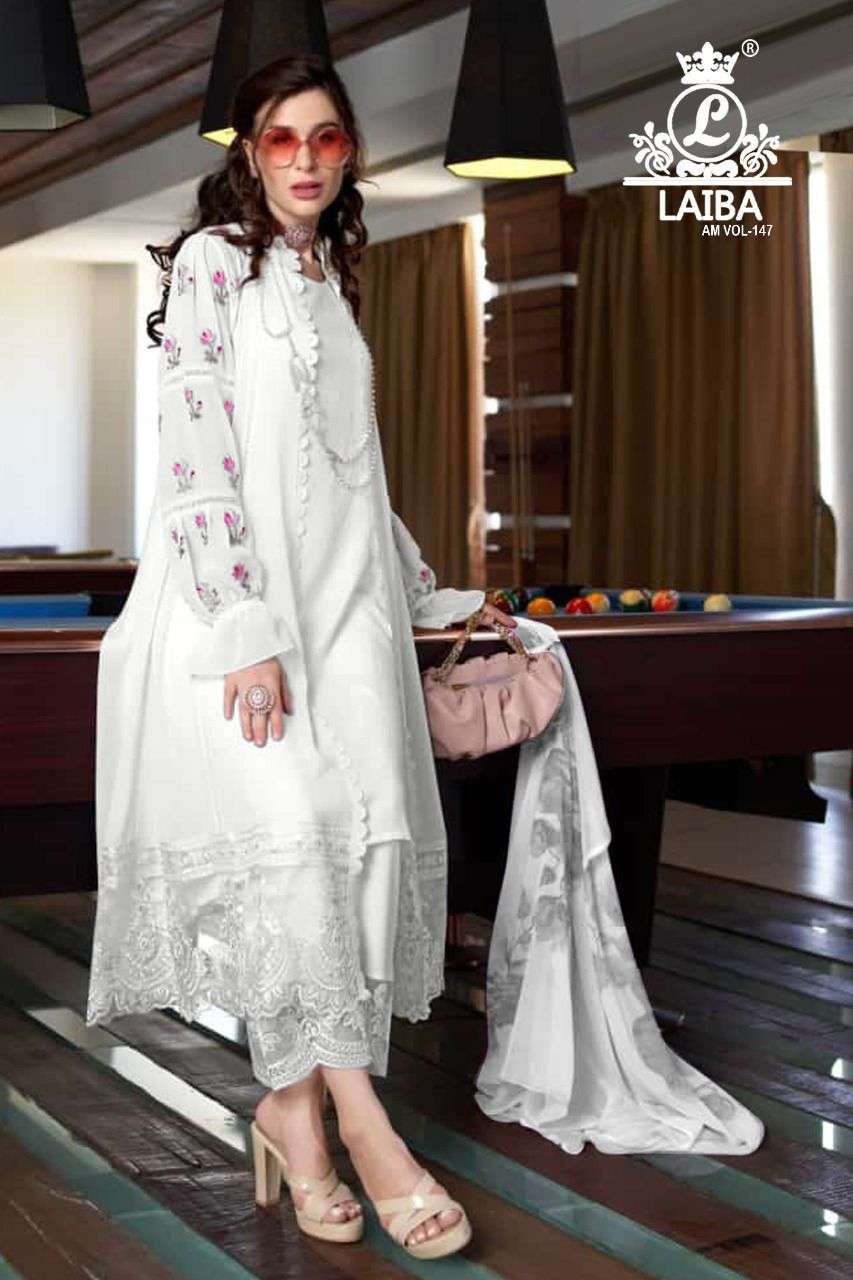 Am Vol-147 By Laiba 01 To 05 Series Beautiful Pakistani Suits Colorful Stylish Fancy Casual Wear & Ethnic Wear Pure Georgette Dresses At Wholesale Price