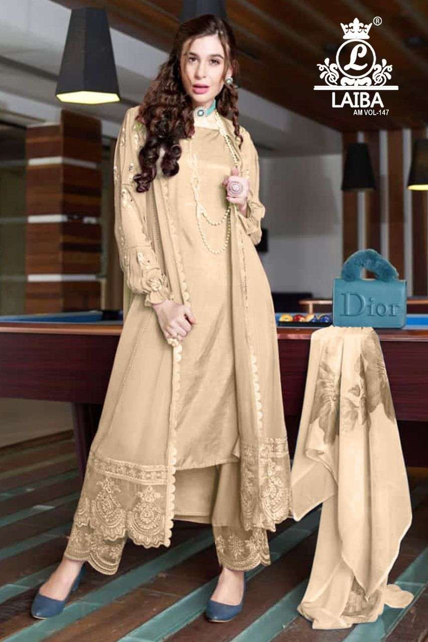 Am Vol-147 By Laiba 01 To 05 Series Beautiful Pakistani Suits Colorful Stylish Fancy Casual Wear & Ethnic Wear Pure Georgette Dresses At Wholesale Price