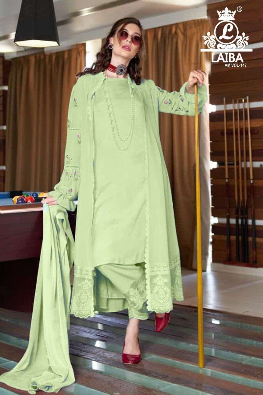 Am Vol-147 By Laiba 01 To 05 Series Beautiful Pakistani Suits Colorful Stylish Fancy Casual Wear & Ethnic Wear Pure Georgette Dresses At Wholesale Price