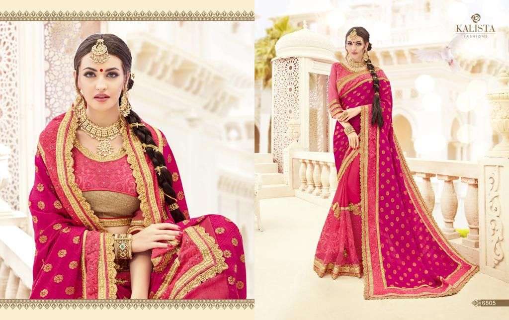 KALISTA SALE COLLECTION BY KALISTA FASHION INDIAN TRADITIONAL WEAR COLLECTION BEAUTIFUL STYLISH FANCY COLORFUL PARTY WEAR & OCCASIONAL WEAR FANCY SAREES AT WHOLESALE PRICE