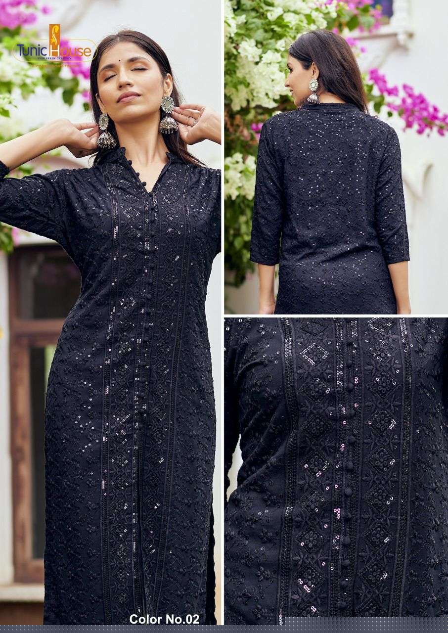 7 STAR BY TUNIC HOUSE BEAUTIFUL STYLISH FANCY COLORFUL CASUAL WEAR & ETHNIC WEAR VISCOSE RAYON WITH WORK KURTIS AT WHOLESALE PRICE
