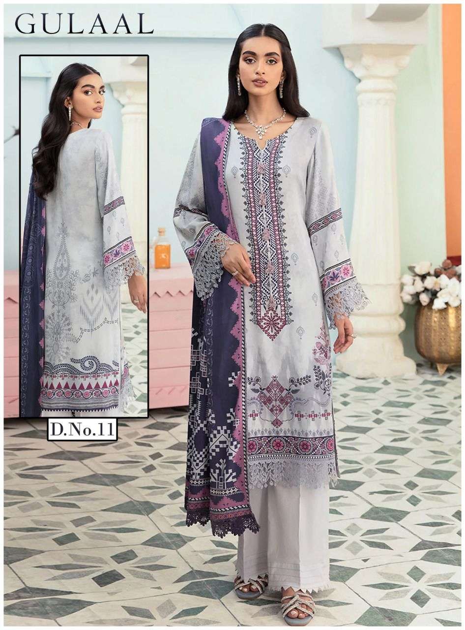 GULAAL VOL-2 BY FASHID WHOLESALE 11 TO 20 SERIES BEAUTIFUL SUITS COLORFUL STYLISH FANCY CASUAL WEAR & ETHNIC WEAR PURE COTTON DRESSES AT WHOLESALE PRICE