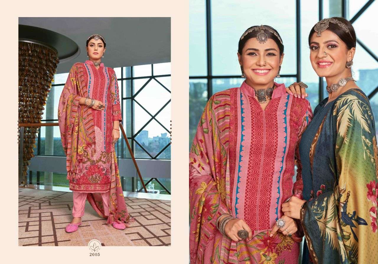 GUL NAZ BY VIJAYA FASHION 2001 TO 2008 SERIES SUITS BEAUTIFUL FANCY COLORFUL STYLISH PARTY WEAR & OCCASIONAL WEAR PURE PASHMINA PRINT DRESSES AT WHOLESALE PRICE