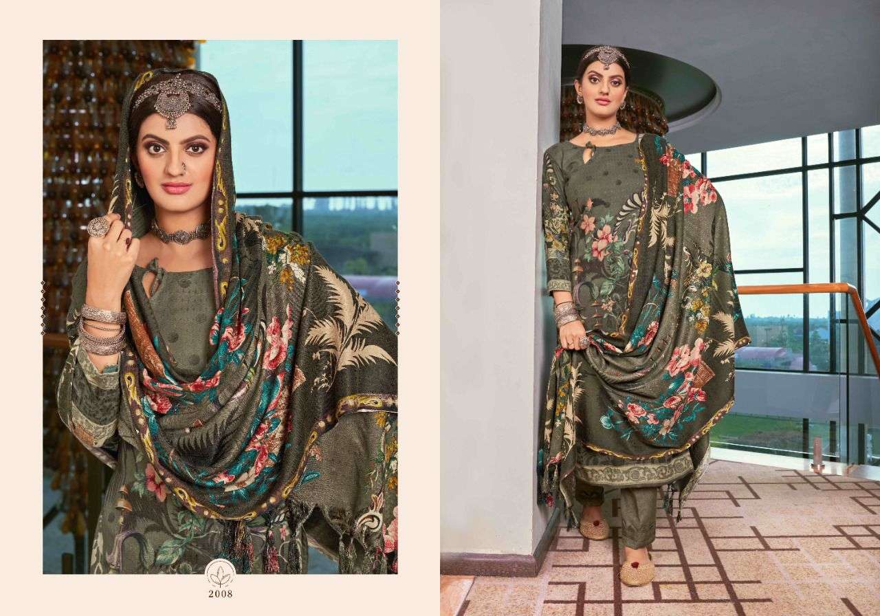 GUL NAZ BY VIJAYA FASHION 2001 TO 2008 SERIES SUITS BEAUTIFUL FANCY COLORFUL STYLISH PARTY WEAR & OCCASIONAL WEAR PURE PASHMINA PRINT DRESSES AT WHOLESALE PRICE