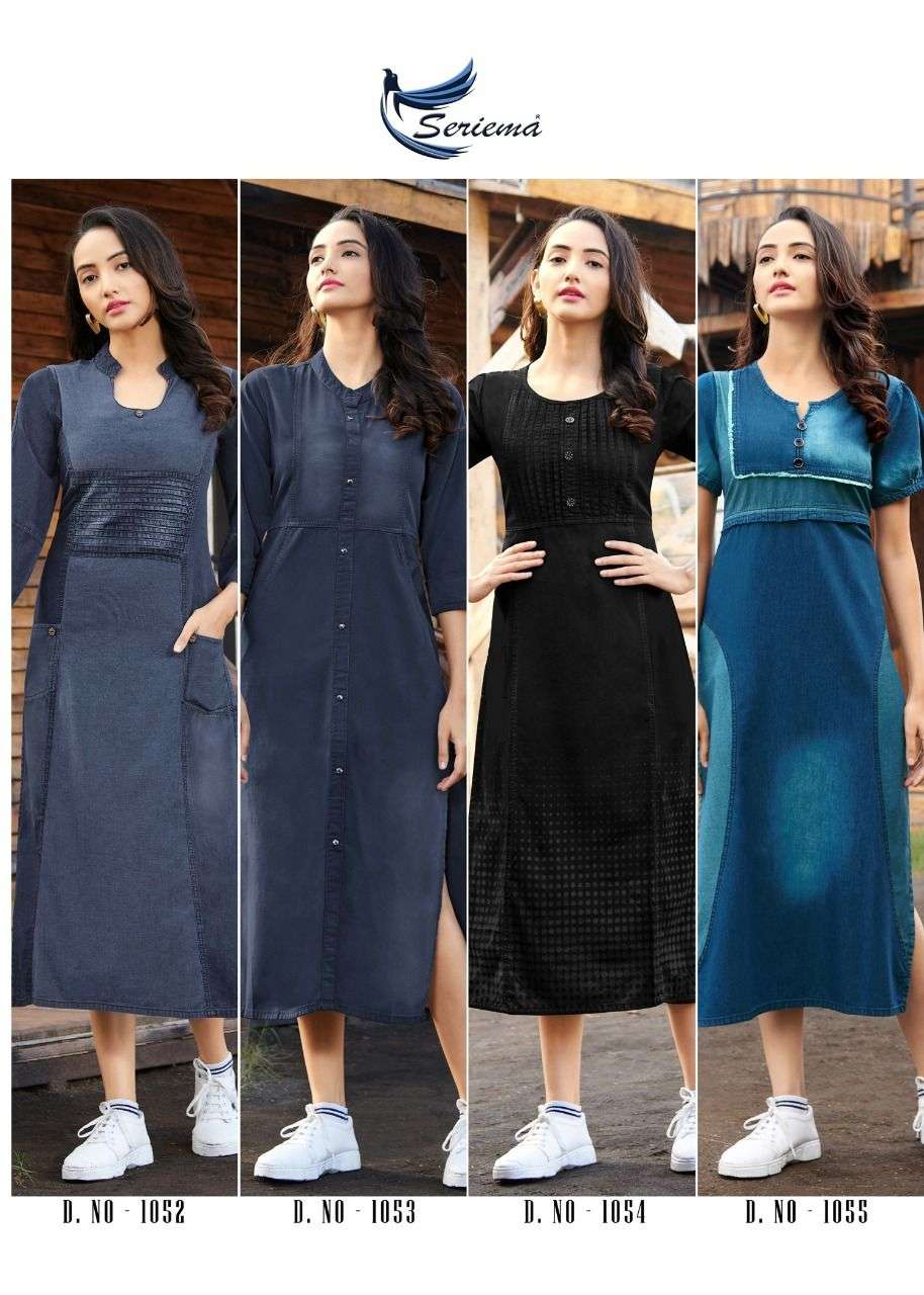 Kumb Capture Vol-2 By Sparrow 1048 To 1055 Series Designer Stylish Fancy Colorful Beautiful Party Wear & Ethnic Wear Collection Cotton Denim Kurtis At Wholesale Price