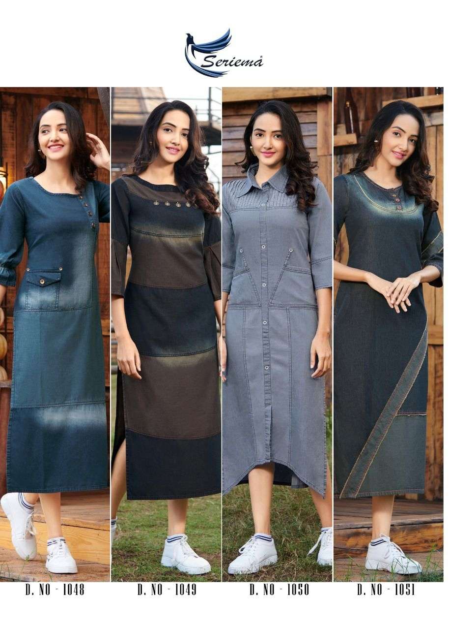 Kumb Capture Vol-2 By Sparrow 1048 To 1055 Series Designer Stylish Fancy Colorful Beautiful Party Wear & Ethnic Wear Collection Cotton Denim Kurtis At Wholesale Price